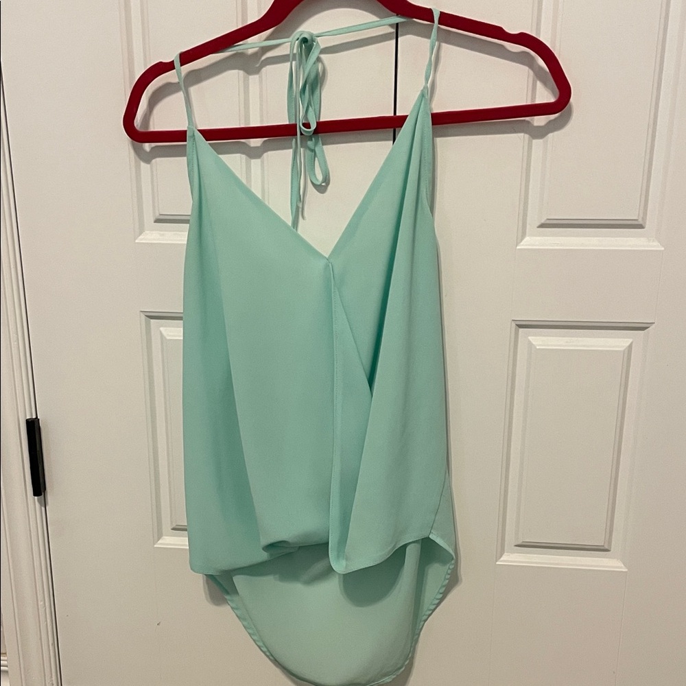 Mint Green Sleeveless Women's Top